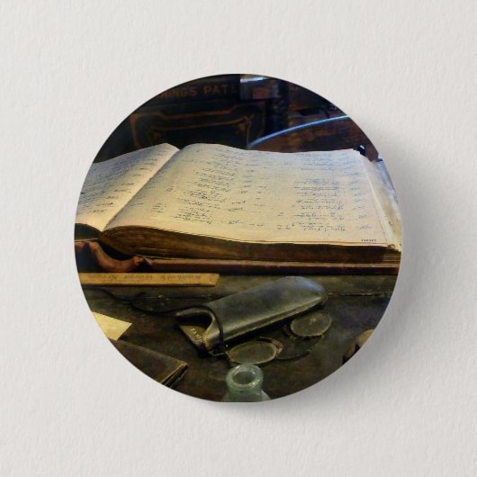Ledger en Eyeglassen Ronde Button 5,7 Cm (Voorkant)