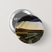 Ledger en Eyeglassen Ronde Button 5,7 Cm (Voorkant /achterkant)