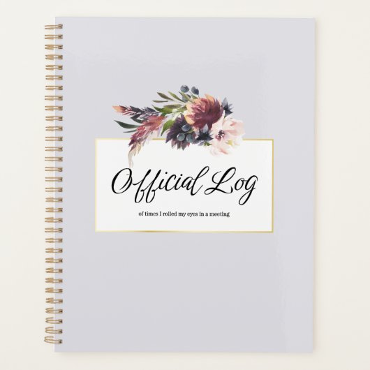 Ledger of Eye Rolls Planner (Voorkant)