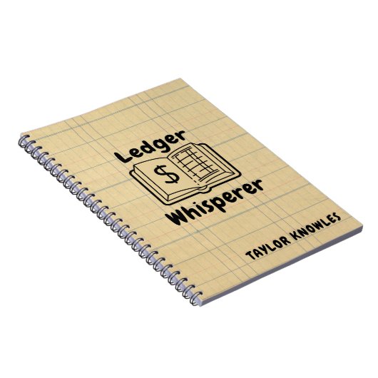 Ledger Whisperer Boekhouder Foto Notitieboek (Rechterzijde)