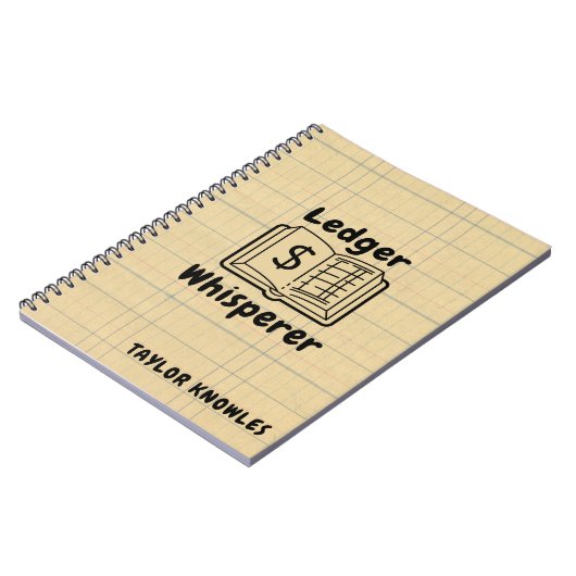Ledger Whisperer Boekhouder Foto Notitieboek (Linkerzijde)