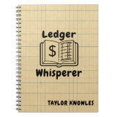 Ledger Whisperer Boekhouder Foto Notitieboek (Voorkant)