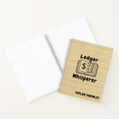 Ledger Whisperer Boekhouder Spiral Notitieboek (Binnen)