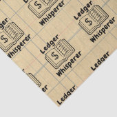 Ledger Whisperer Boekhouder Tissue Paper Tissuepapier (Detail)