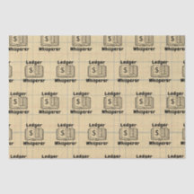 Ledger Whisperer Boekhouder Tissue Paper
