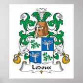 Ledoux Family Crest Poster (Voorkant)