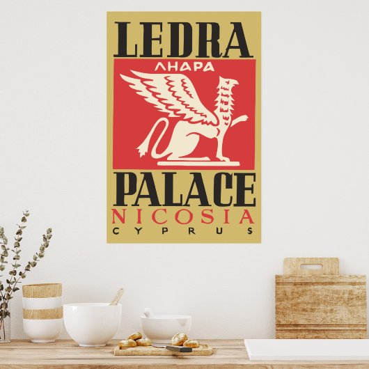  Ledra Palace Hotel Cyprus Poster (Keuken)
