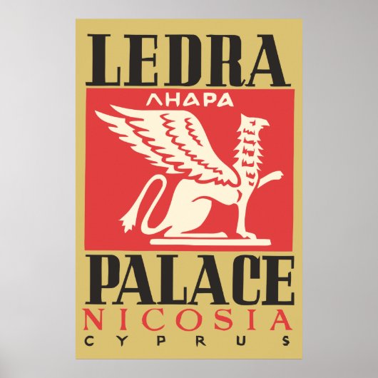  Ledra Palace Hotel Cyprus Poster (Voorkant)