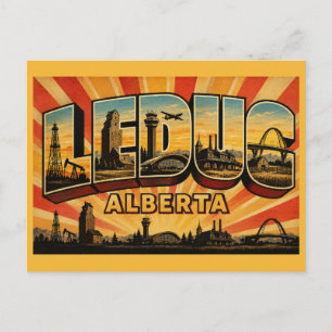 Leduc Alberta Industriebasis Briefkaart