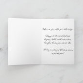 "LeDuc in Winterse slaap" kerstkaart Kaart (Binnen)