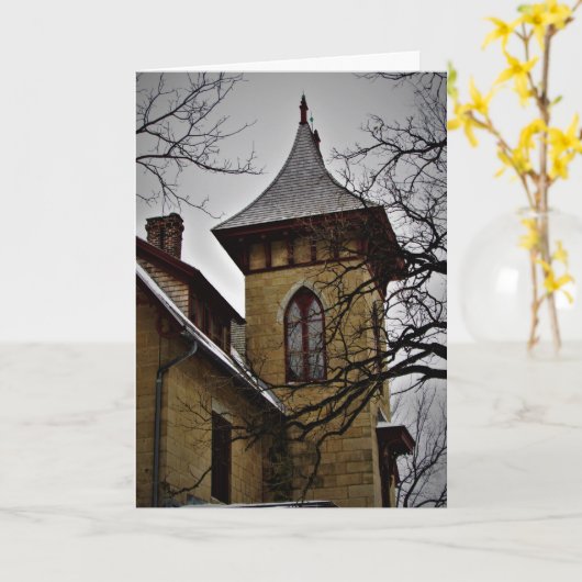 "LeDuc Turret Room" kerstkaart Kaart (Gele Bloem)