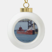 Lee A. Tregurtha ball of snowflake ornament (Voorkant)