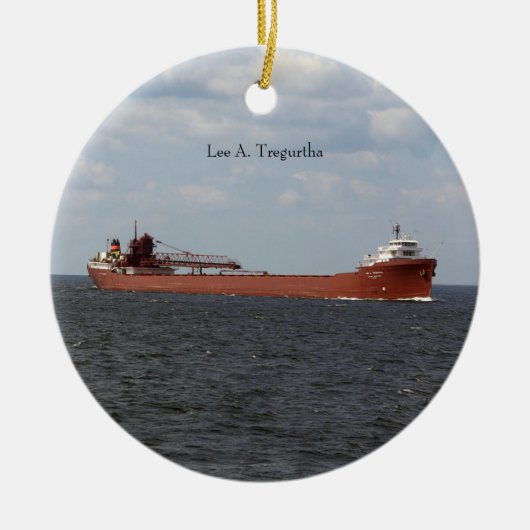 Lee A. Tregurtha-ornament Keramisch Ornament (Voorkant)