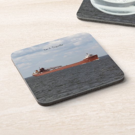 Lee A. Tregurtha set van 6 plastic onderzetters (Linkerzijde)