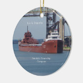 Lee A. Tregurtha-sierent Keramisch Ornament (Links)