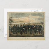 Lee and Zijne Generaal van Americus Patterson (190 Briefkaart (Voorkant / Achterkant)