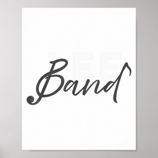 Lee Band Booster New Logo Red Only  Poster (Voorkant)