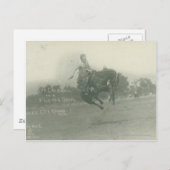 Lee Caldwell die vliegt. Briefkaart (Voorkant / Achterkant)