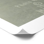 Lee Caldwell die vliegt. Poster (Hoek)