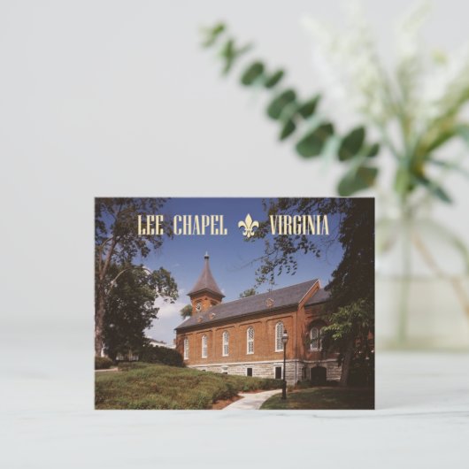 Lee Chapel, Robert E. Lee's finale rustplaats Briefkaart (Staand voorkant)