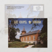 Lee Chapel, Robert E. Lee's finale rustplaats Briefkaart (Voorkant / Achterkant)