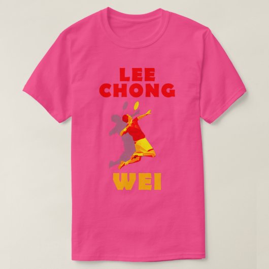 Lee Chong Wei Badminton T-shirt (Design voorkant)