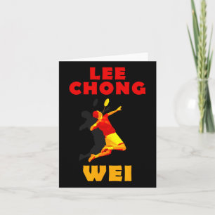 Lee Chong Wei Dminton T-shirt Kaart