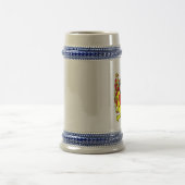 Lee Coat of Arms Stein / Lee Family Crest Stein Bierpul (Center)