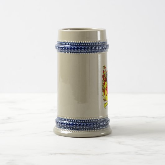 Lee Coat of Arms Stein / Lee Family Crest Stein Bierpul (Center)