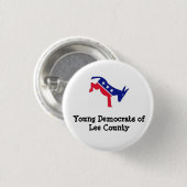 Lee County Young Democraten Ronde Button 3,2 Cm (Voorkant /achterkant)