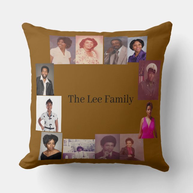 Lee Familie Worp Kussen (Voorkant)