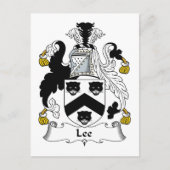 Lee Family Crest Briefkaart (Voorkant)