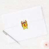 LEE FAMILY CREST - LEE WAPEN RONDE STICKER (Envelop)