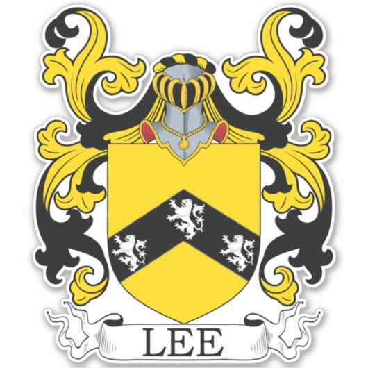 Lee Family Crest Sticker (Voorkant)