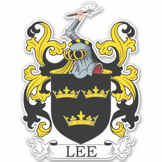 Lee Family Crest Sticker (Voorkant)