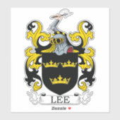 Lee Family Crest Sticker (Vel)
