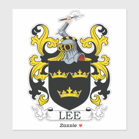 Lee Family Crest Sticker (Vel)