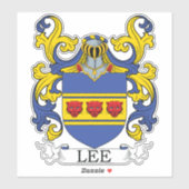Lee Family Crest Sticker (Vel)