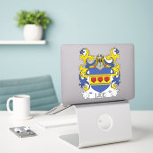 Lee Family Crest Sticker (Laptop op bureau)