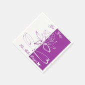 Lee Hiller Design Logo accenten wit violet Servet (Hoek)