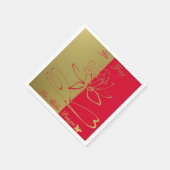 Lee Hiller Design Logo Accents Gold Red Servet (Hoek)