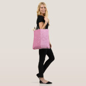 Lee Hiller Designs Accenten Roze op Roze Tote Bag (Op model)