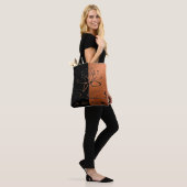 Lee Hiller Designs Accenten Zwart Koper Tote Bag (Op model)
