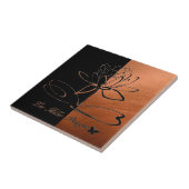 Lee Hiller Designs Accents Black Copper Tegeltje (Zijkant)