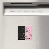 Lee Hiller Designs Accents Black Pink Gold Magneet (Insitu (Vaatwasser))