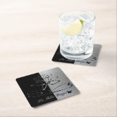 Lee Hiller Designs Logo Accents Black & Stainless Kartonnen Onderzetters (Insitu)