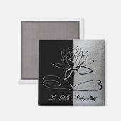 Lee Hiller Designs Logo Accents Black & Stainless Magneet (Voorkant / Achterkant)