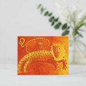 Lee Horoscoop Zodiac Sterrenbeeld Briefkaart (Staand voorkant)