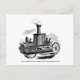 Lee & Larned Fire Engine Briefkaart