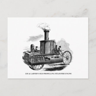 Lee & Larned Fire Engine Briefkaart
